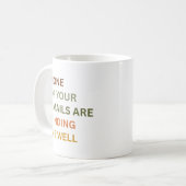 Geen van je e-mails vinden me goed, sarcastisch koffiemok (Voorkant links)