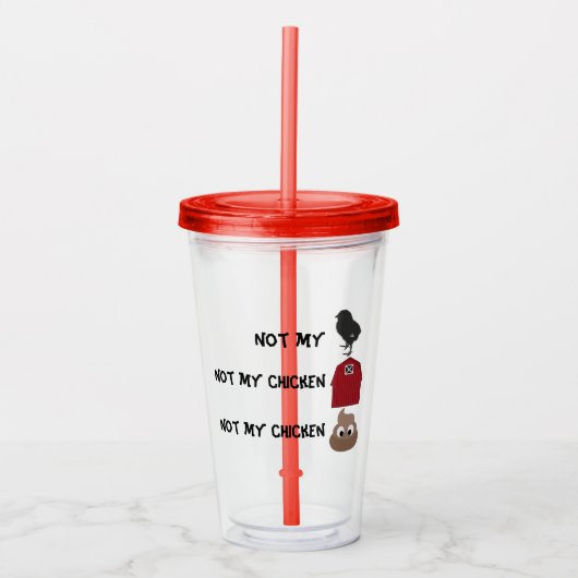 Geen van mijn zakelijke tumblers acryl drinkbeker (Voorkant)