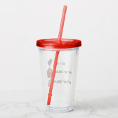 Geen van mijn zakelijke tumblers acryl drinkbeker (Achterkant)