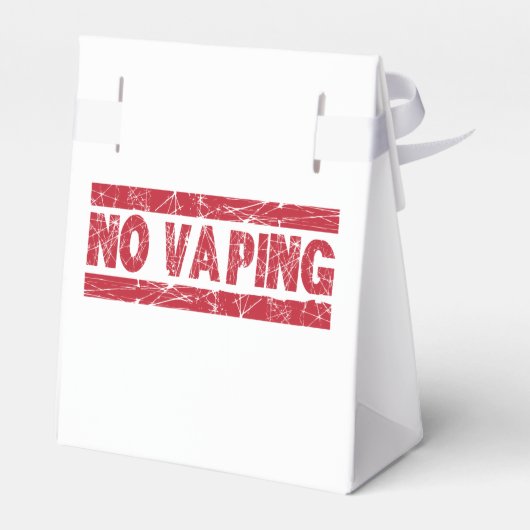 Geen Vaping Red Ink Stamp Bedankdoosjes (Achterkant)