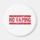Geen Vaping Red Ink Stamp Magneet (Voorkant)