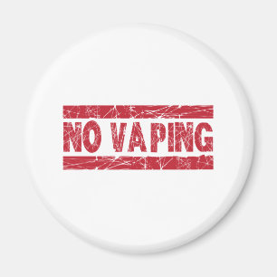 Geen Vaping Red Ink Stamp Magneet