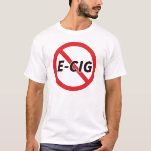 Geen Vaping Toegestaan E-Cig Verbod Symbool T-shirt