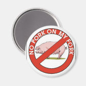 GEEN VARKENSVLEES OP MIJN VORK MAGNEET (Voorkant / Achterkant)