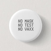 Geen Vaxx Ronde Button 3,2 Cm (Voorkant)