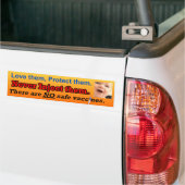 Geen veilige vaccins bumpersticker (Op Truck)
