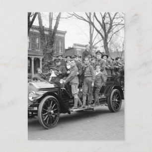 Geen veiligheidsbadges toegekend, jaren 1910 briefkaart