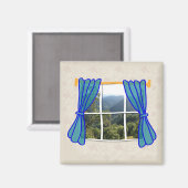 Geen Venster Faux Venster Grappige werkplek Magneet (Voorkant / Achterkant)