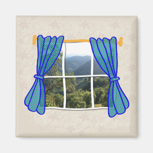 Geen Venster Faux Venster Grappige werkplek Magneet