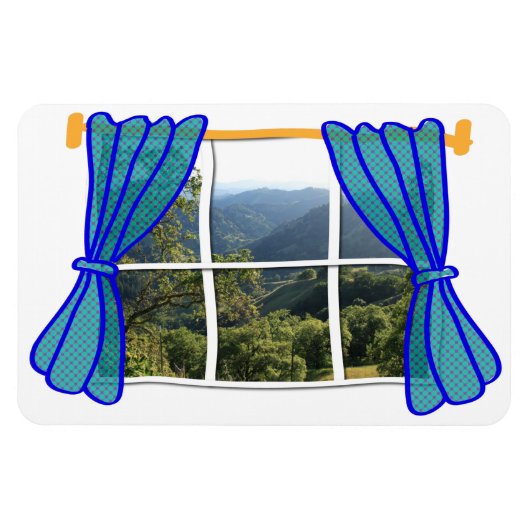 Geen Venster Faux Venster Grappige werkplek Magneet (Horizontaal)