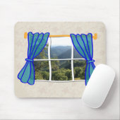 Geen Venster Faux Venster Grappige werkplek Muismat (Met muis)