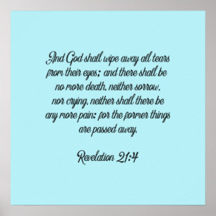 Geen verbijstering meer pijn Christelijke scripts Poster