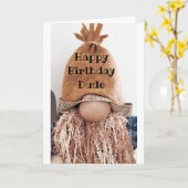 *GEEN VERBINDING* HET IS UW BIRTHDAY DUDE KAART (Gele Bloem)