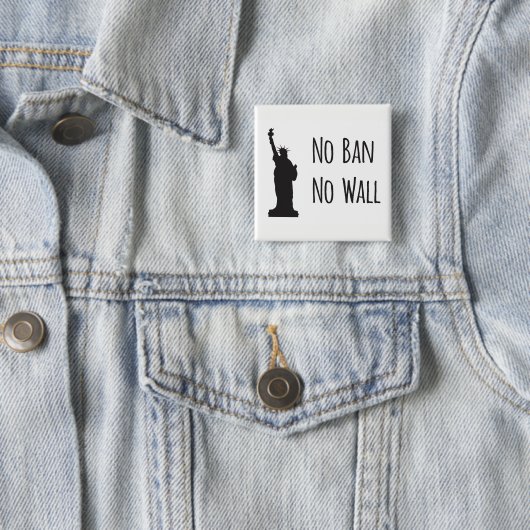 Geen verbod Geen muur - Button (In situ)