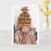 *GEEN VERBONDEN* HET IS UW BIRTHDAY NEPHEW KAART (Gele Bloem)