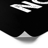 Geen Verf Geen Aanwinst Grappige Verf Pun Donker B Poster (Hoek)