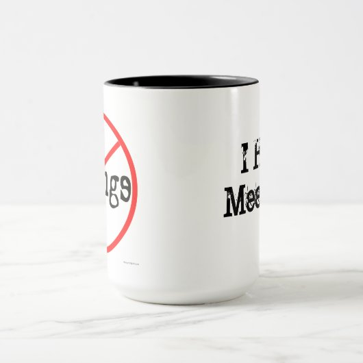 Geen Vergaderingen Gepersonaliseerd de Mok van het (Midden)