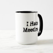 Geen Vergaderingen Gepersonaliseerd de Mok van het (Voorkant rechts)