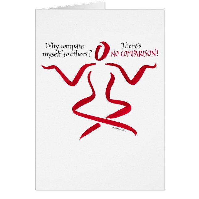 Geen vergelijking - kaart (Voorkant)