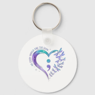 💜 Geen verhaal mag te snel eindigen Sleutelhanger