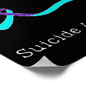 Geen verhaal moet te snel eindigen Suicide Awarene Poster (Hoek)