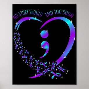 Geen verhaal zou een gelukkige steun voor zelfmoor poster