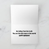 GEEN VERHINDERING VAN DE TRUTH "BESTE NIECE" IN DE KAART (Binnen)