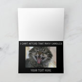 Geen verjaardagstaart, ik kan me niet zoveel kaars kaart (Binnen)