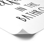 Geen verklikstoffen in de badkamer poster (Hoek)