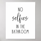 Geen verklikstoffen in de badkamer poster (Voorkant)