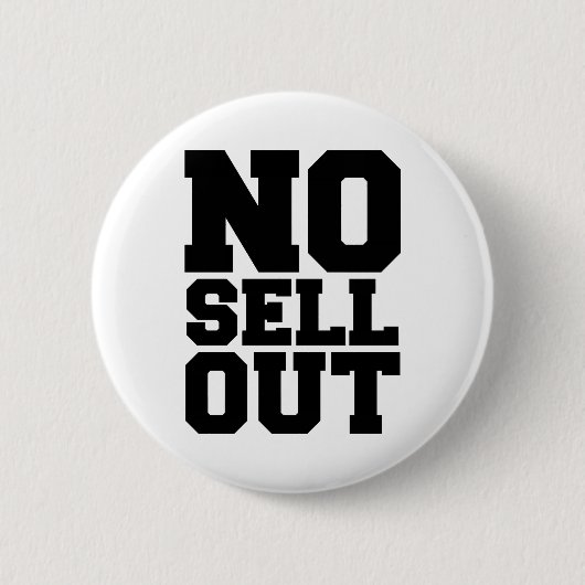 GEEN VERKOOP RONDE BUTTON 5,7 CM (Voorkant)