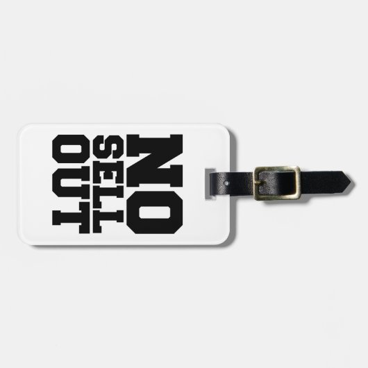 GEEN VERKOPEN BAGAGELABEL (Voorkant horizontaal)