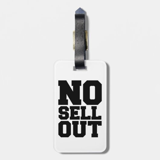 GEEN VERKOPEN BAGAGELABEL (Achterkant verticaal)