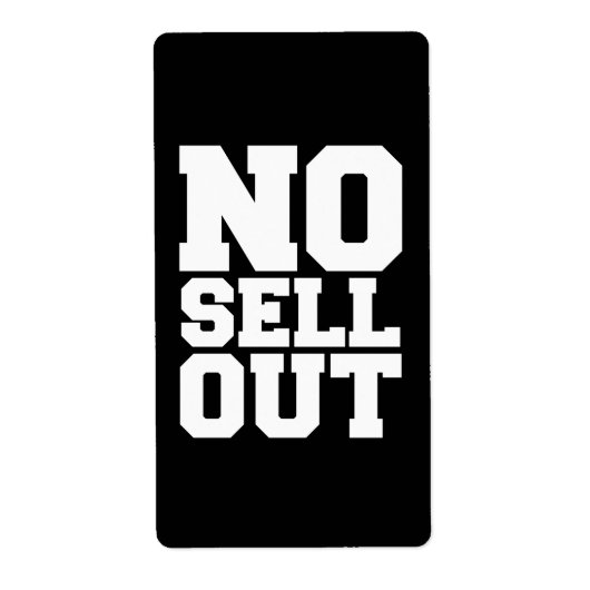 GEEN VERKOPEN ETIKET (Voorkant)