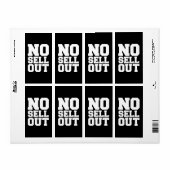 GEEN VERKOPEN ETIKET (Full Sheet)