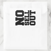 GEEN VERKOPEN RECHTHOEKIGE STICKER (Tas)