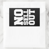 GEEN VERKOPEN RECHTHOEKIGE STICKER (Tas)