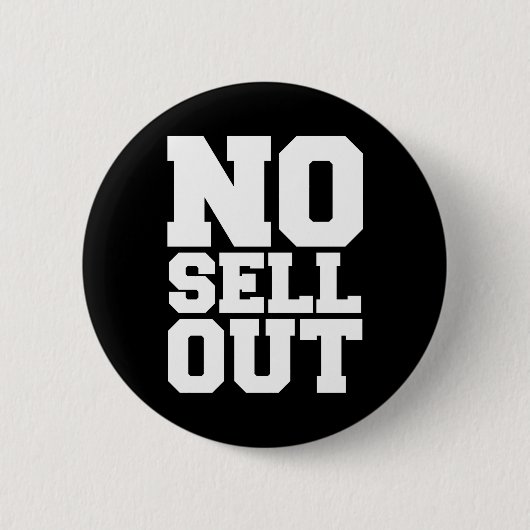 GEEN VERKOPEN RONDE BUTTON 5,7 CM (Voorkant)