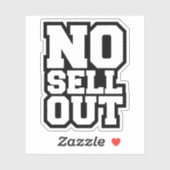 GEEN VERKOPEN STICKER (Vel)