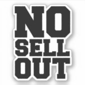 GEEN VERKOPEN STICKER (Voorkant)