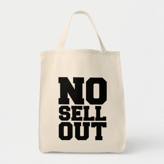 GEEN VERKOPEN TOTE BAG (Voorkant)