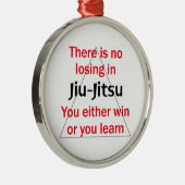 Geen verlies in Jiu Jitsu Metalen Ornament (Rechts)
