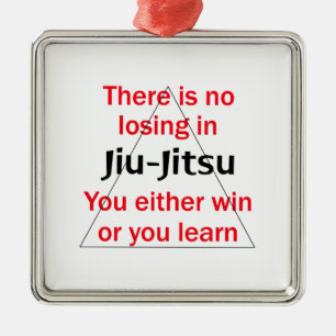Geen verlies in Jiu Jitsu Metalen Ornament