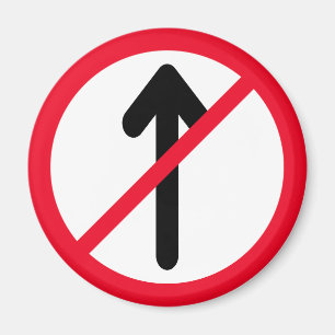 Geen vermelding rode cirkel verkeersbord Magne Magneet