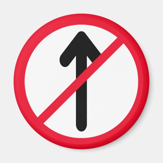 Geen vermelding rode cirkel | verkeersbord | Magne Magneet (Voorkant)