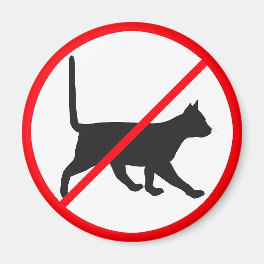 Geen vermelding voor katten! magneet (Voorkant)