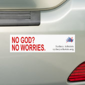 Geen verontrustende Bumpersticker (Op auto)
