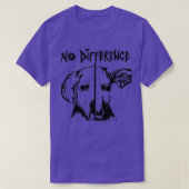 Geen verschil Pro Vegan Vegetarian Dierenvriend Ve T-shirt (Design voorkant)