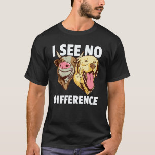 Geen verschil veganistisch voor een vegetarische e t-shirt