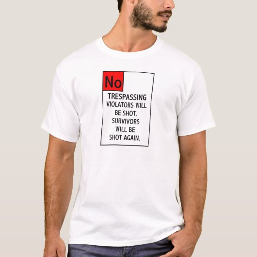 GEEN VERTROUWEN... T-SHIRT (Voorkant)